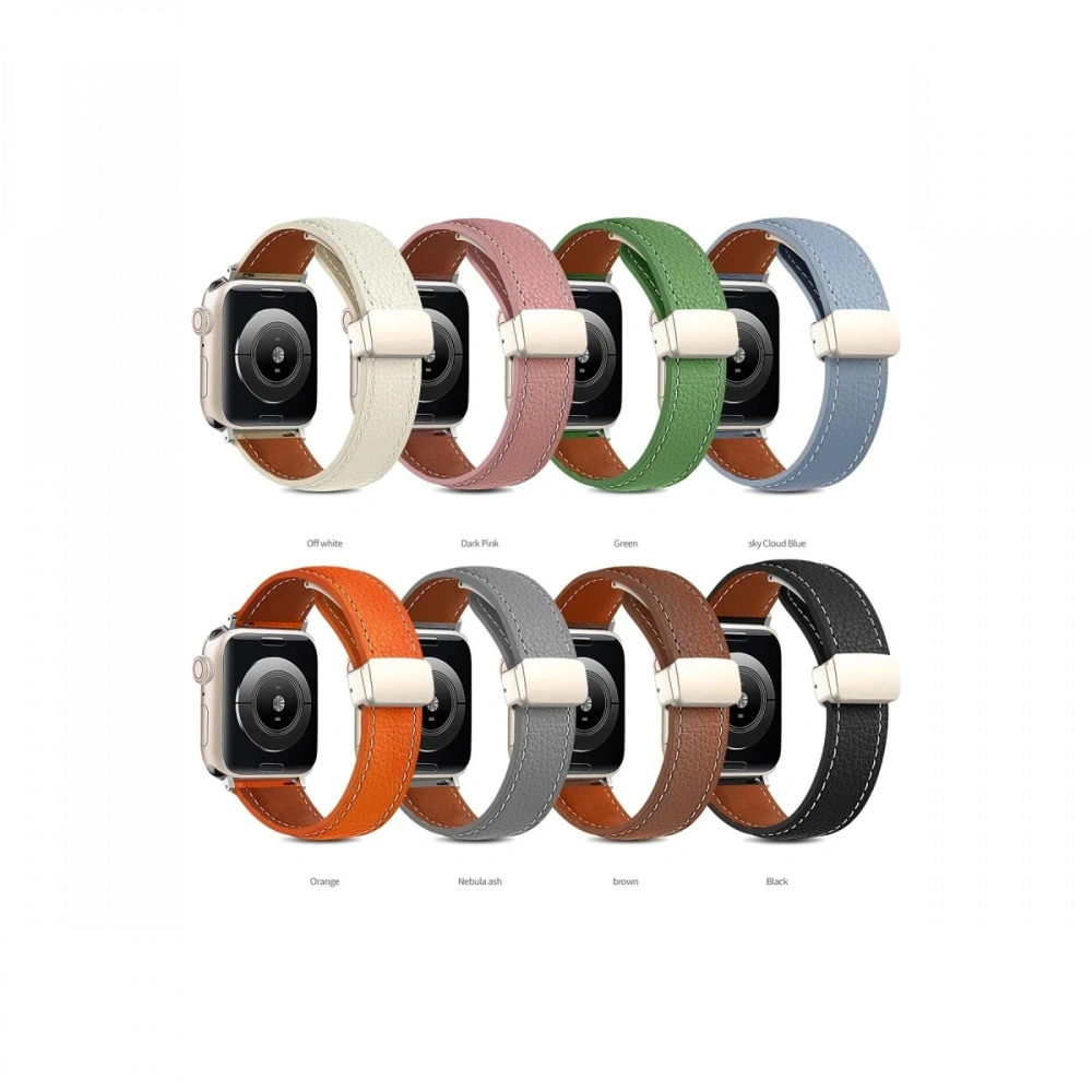 KILIFINI SEÇ - Apple Watch 38mm KR414 Daks Deri Kordon