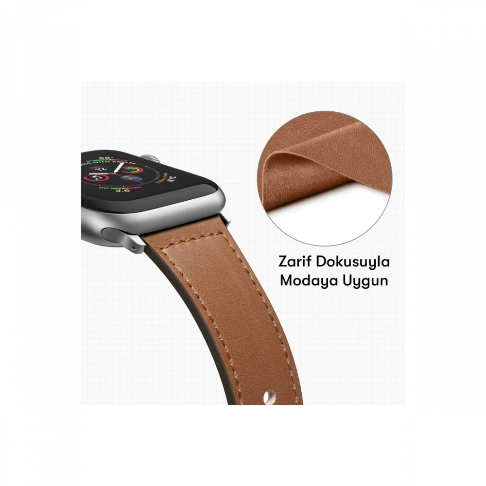 KILIFINI SEÇ - Apple Watch 42mm KR415 Luaz Deri Kordon