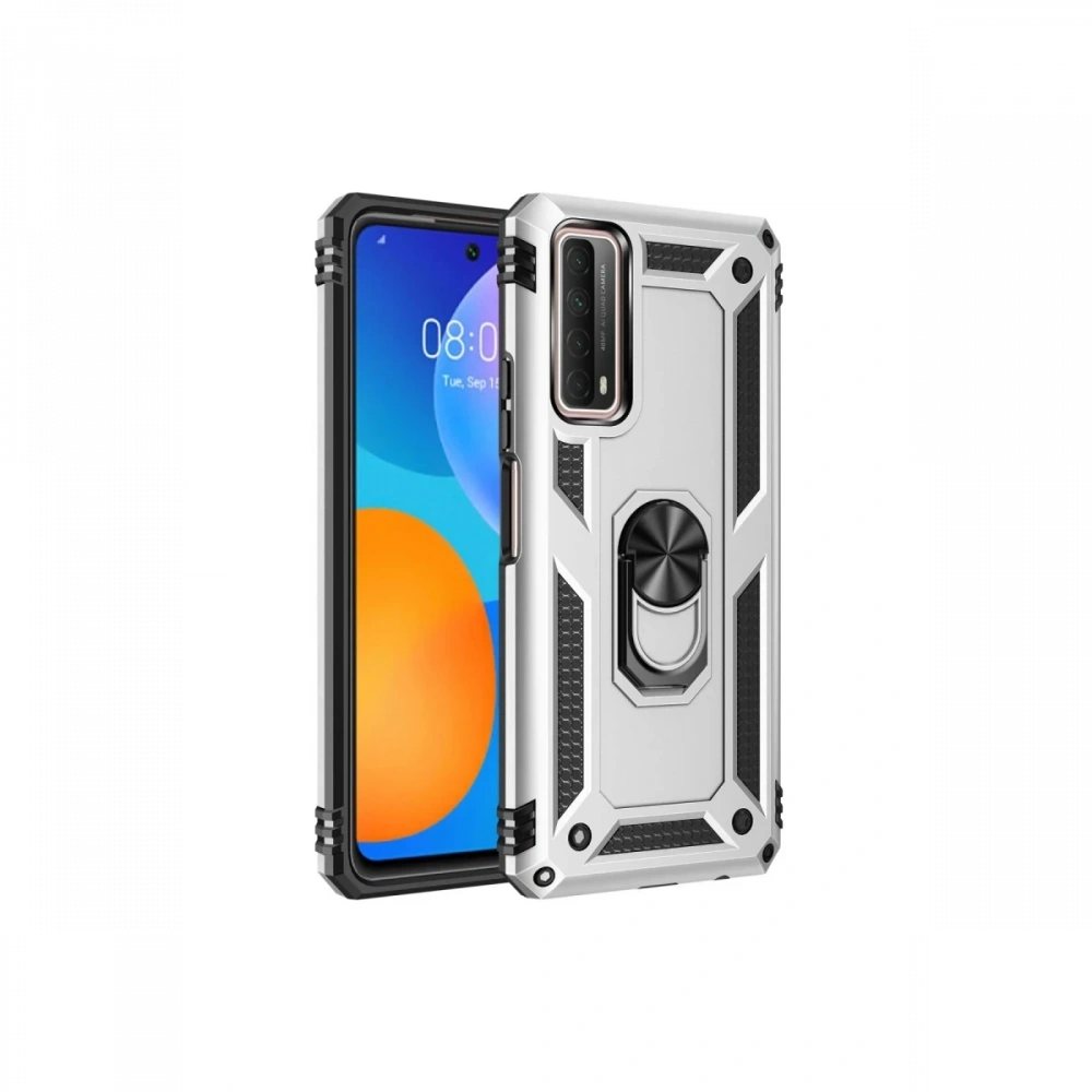 KILIFINI SEÇ - Huawei P Smart 2021 Kılıf Sofya Yüzüklü Silikon Kapak