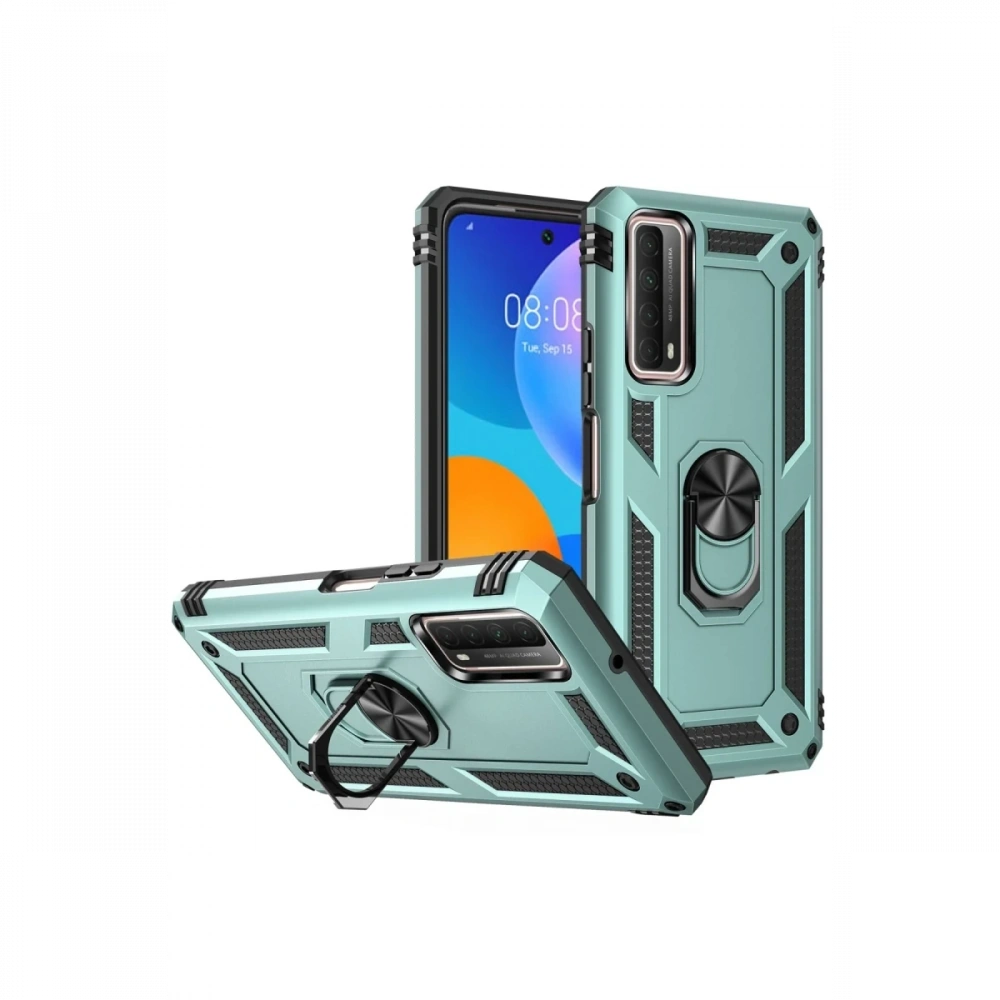 KILIFINI SEÇ - Huawei P Smart 2021 Kılıf Sofya Yüzüklü Silikon Kapak