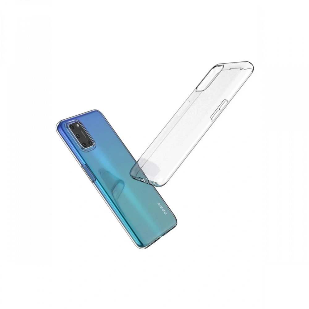 Newface Oppo A52 Kılıf Lüx Şeffaf Silikon
