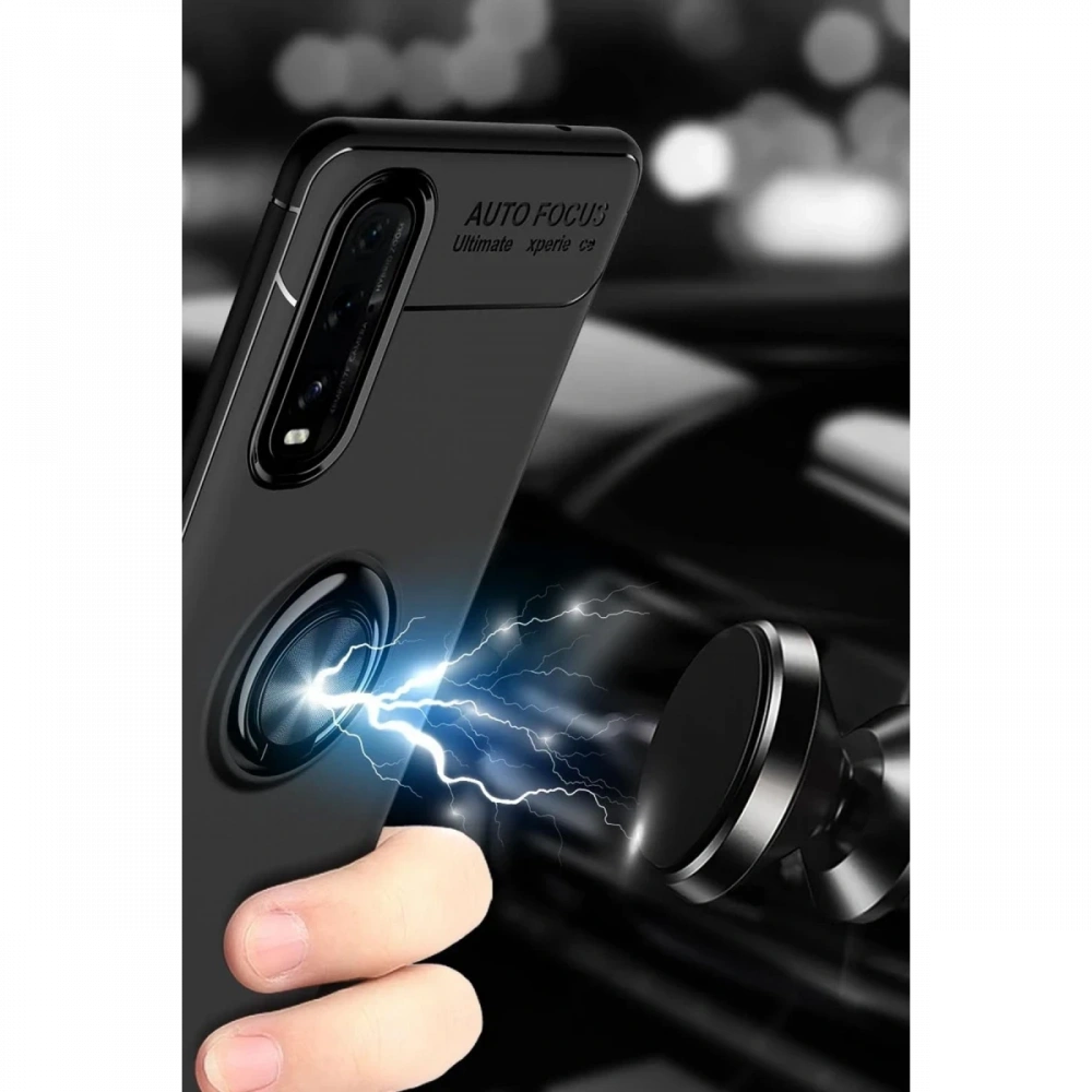 KILIFINI SEÇ - Oppo Find X2 Kılıf Range Yüzüklü Silikon