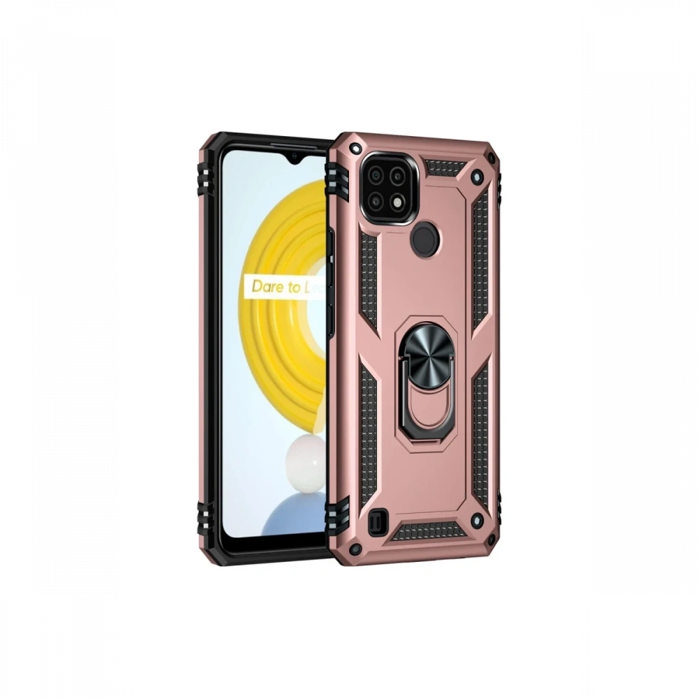 KILIFINI SEÇ - Realme C21 Kılıf Sofya Yüzüklü Silikon Kapak