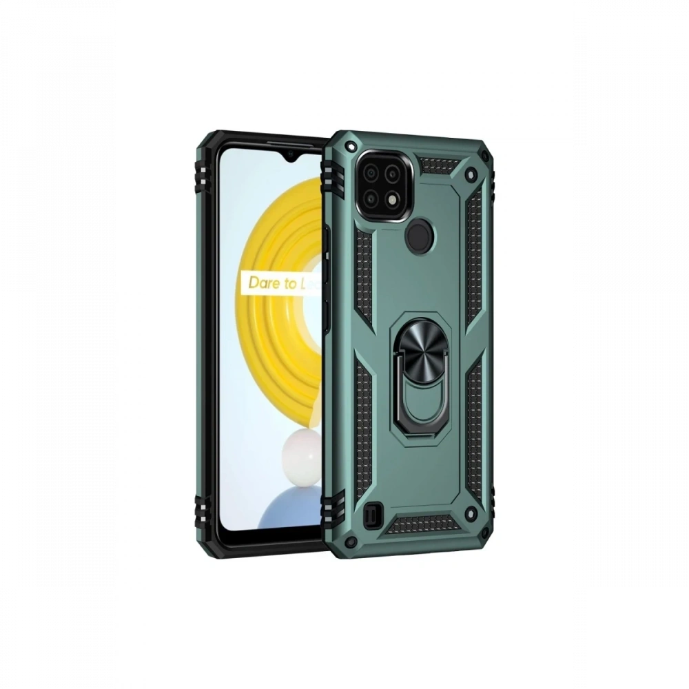 KILIFINI SEÇ - Realme C21 Kılıf Sofya Yüzüklü Silikon Kapak