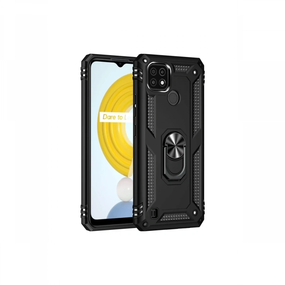 KILIFINI SEÇ - Realme C21 Kılıf Sofya Yüzüklü Silikon Kapak
