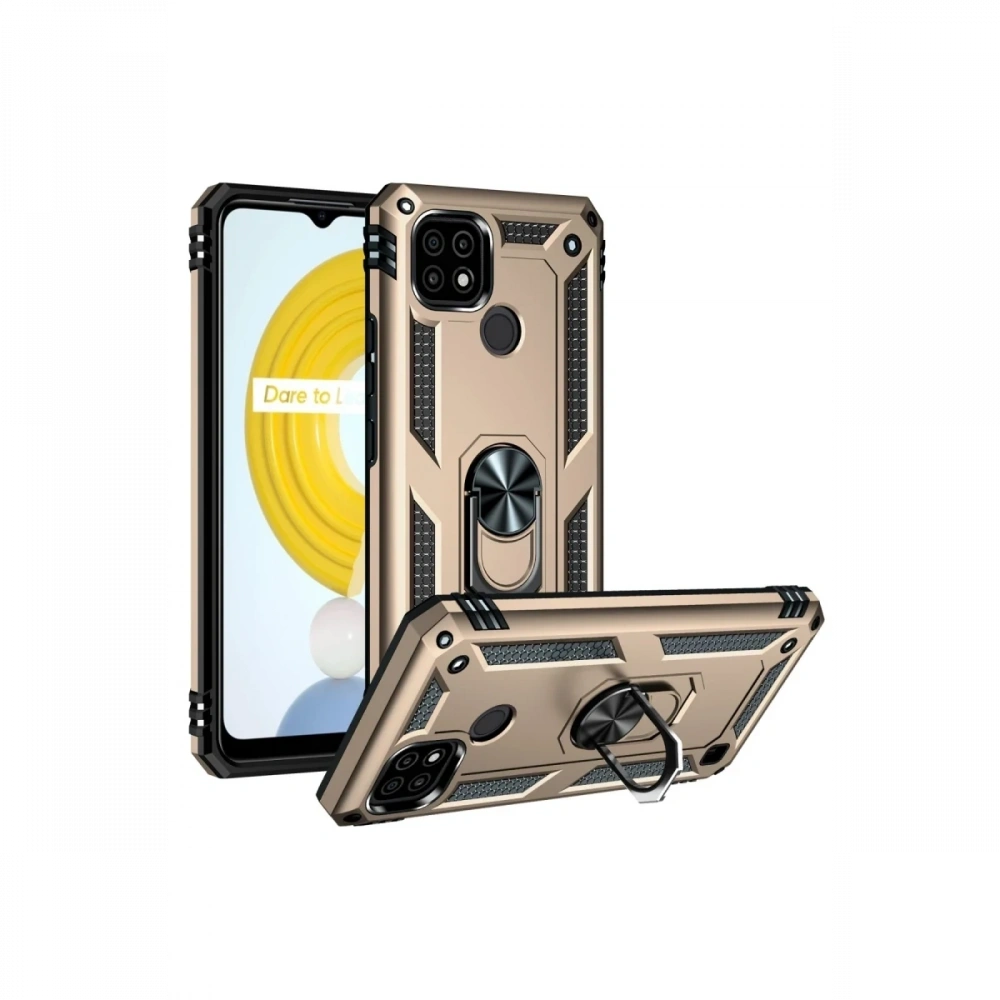 KILIFINI SEÇ - Realme C21 Kılıf Sofya Yüzüklü Silikon Kapak