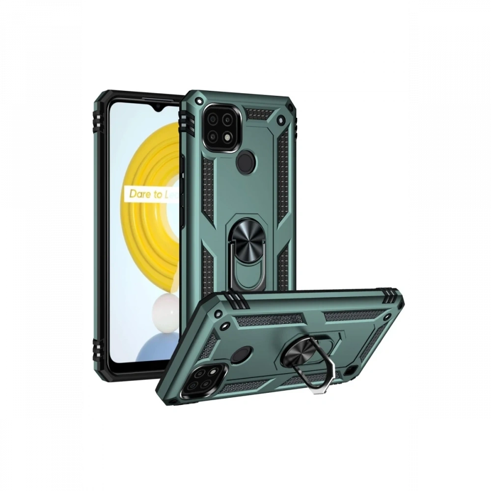 KILIFINI SEÇ - Realme C21 Kılıf Sofya Yüzüklü Silikon Kapak