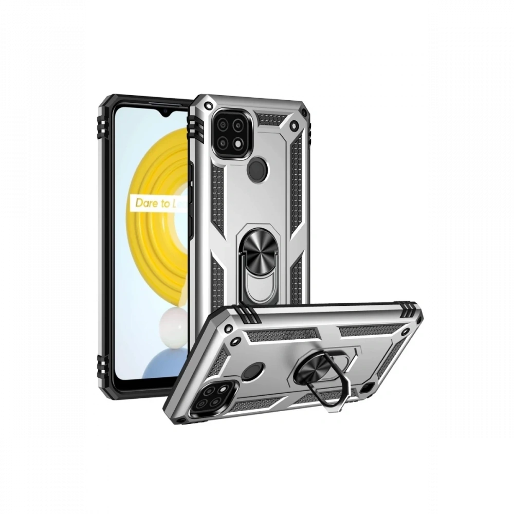 KILIFINI SEÇ - Realme C21 Kılıf Sofya Yüzüklü Silikon Kapak