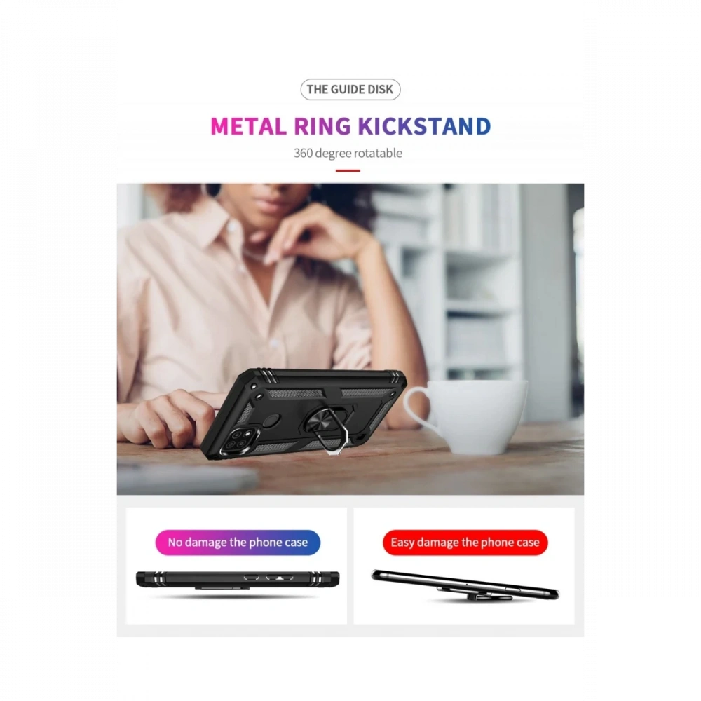 KILIFINI SEÇ - Realme C21 Kılıf Sofya Yüzüklü Silikon Kapak