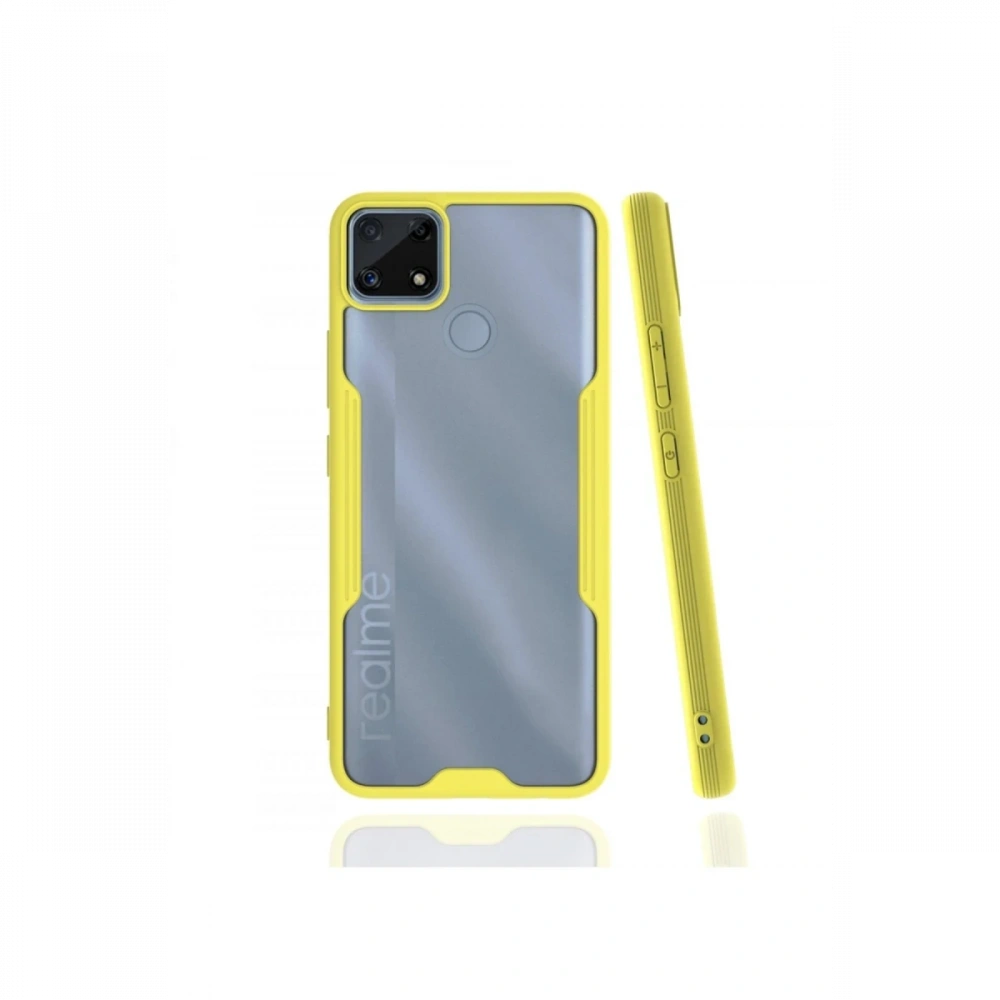 Newface Realme C25 Kılıf Platin Silikon