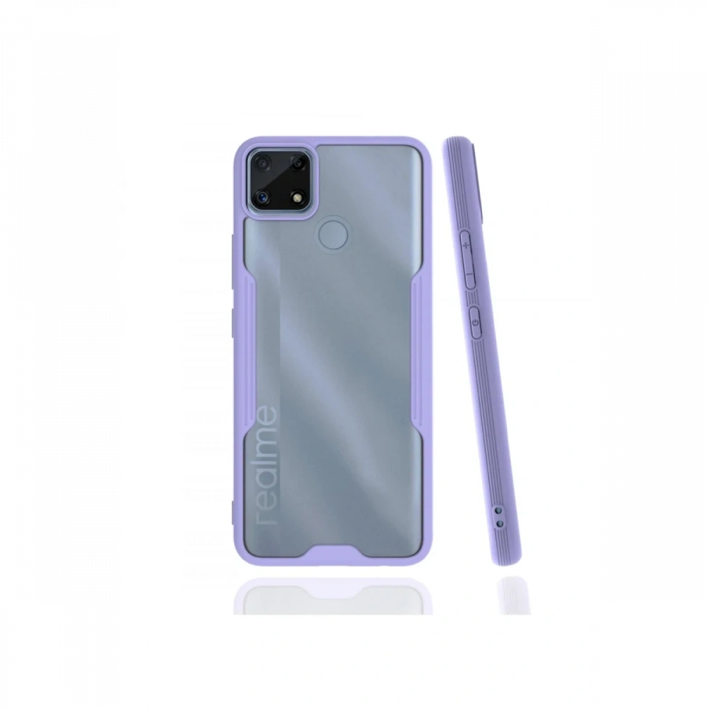 Newface Realme C25 Kılıf Platin Silikon