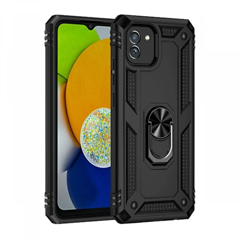 KILIFINI SEÇ - Samsung Galaxy A03 Kılıf Sofya Yüzüklü Silikon Kapak