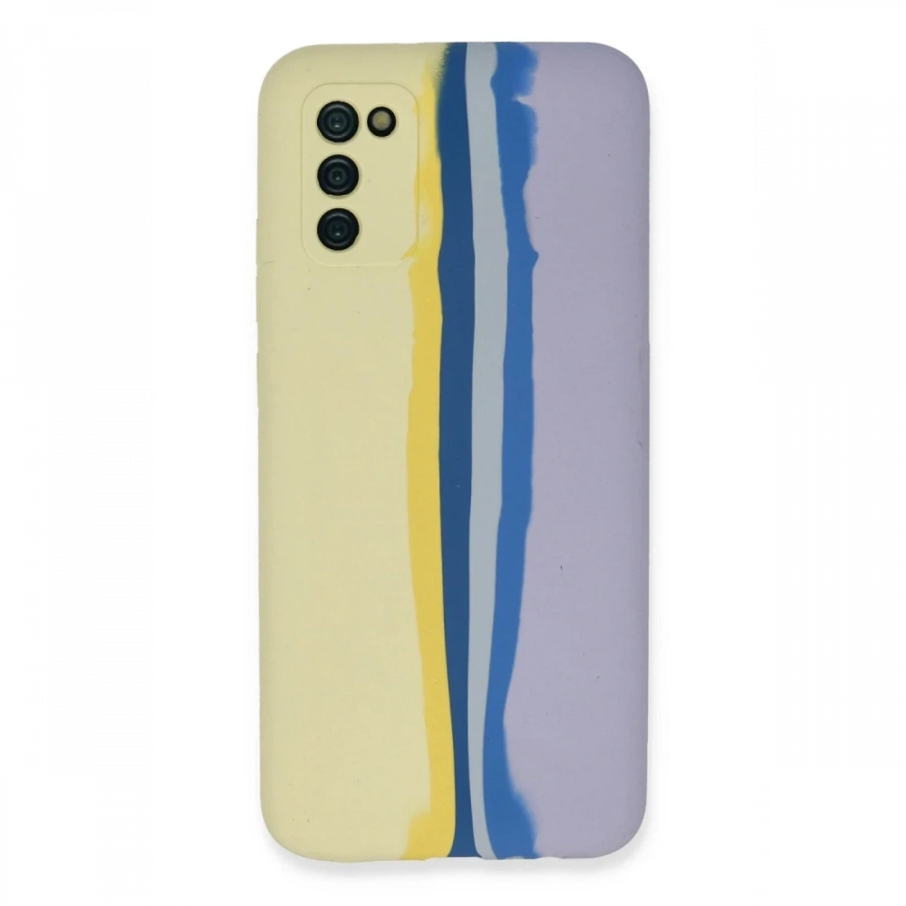 Newface Samsung Galaxy A03S Kılıf Ebruli Lansman Silikon