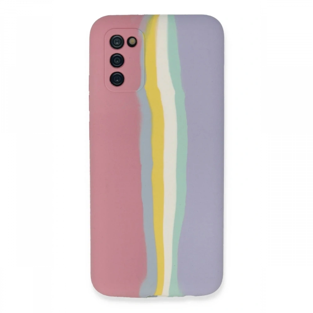 Newface Samsung Galaxy A03S Kılıf Ebruli Lansman Silikon