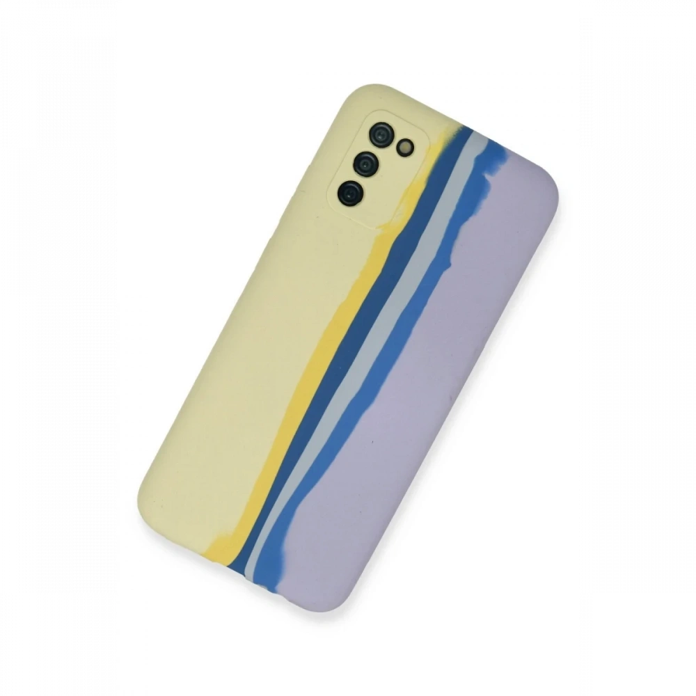 Newface Samsung Galaxy A03S Kılıf Ebruli Lansman Silikon