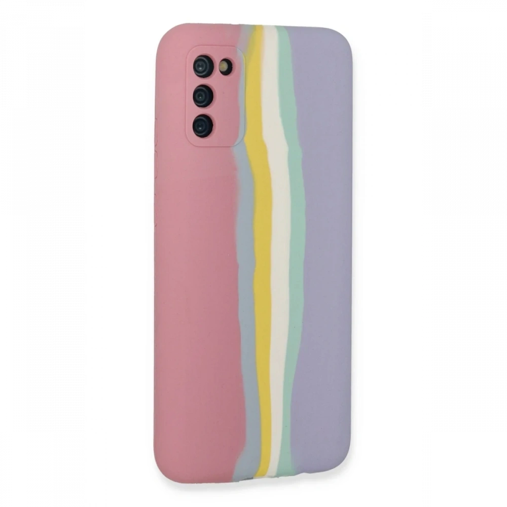 Newface Samsung Galaxy A03S Kılıf Ebruli Lansman Silikon