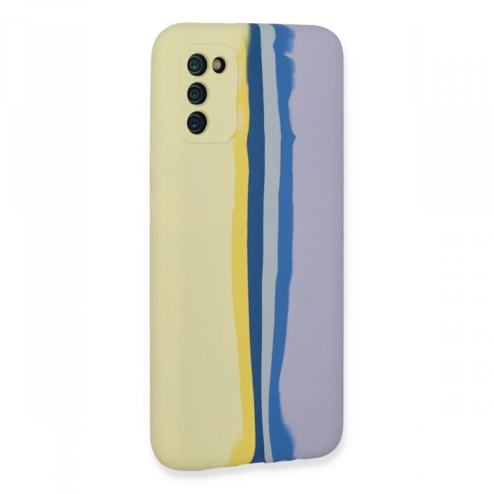 Newface Samsung Galaxy A03S Kılıf Ebruli Lansman Silikon