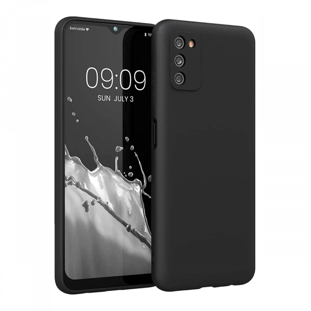 Newface Samsung Galaxy A03S Kılıf First Silikon - Siyah
