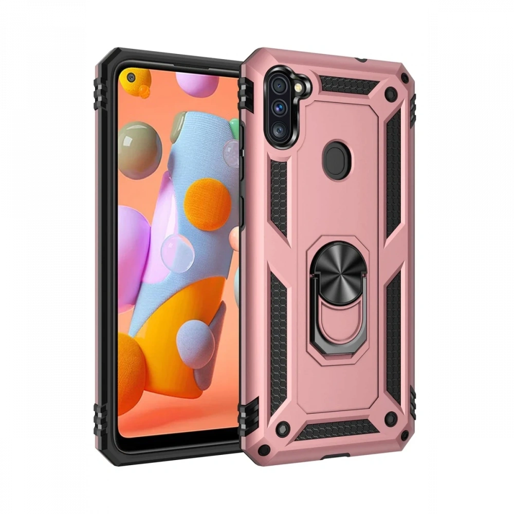 KILIFINI SEÇ - Samsung Galaxy A11 Kılıf Sofya Yüzüklü Silikon Kapak