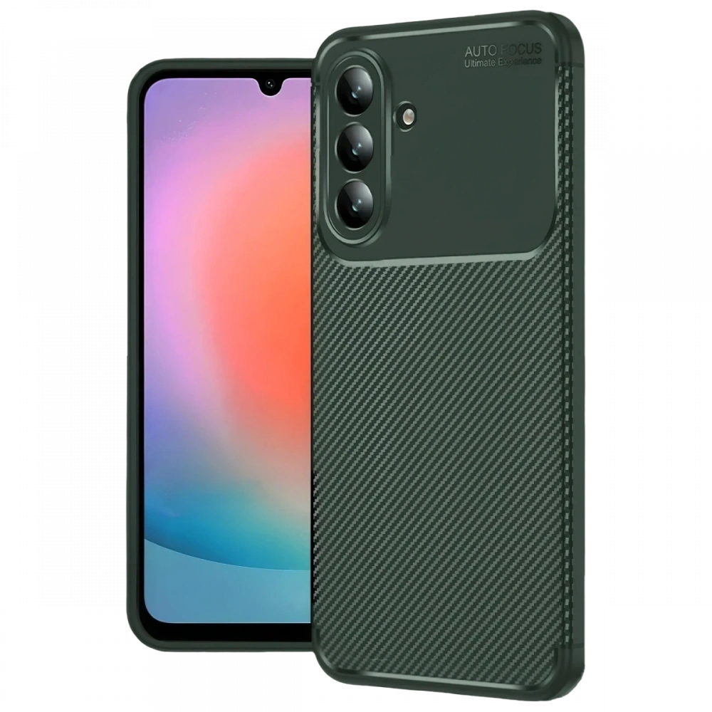 Newface Samsung Galaxy A57 5G Auto Focus Karbon Kapak