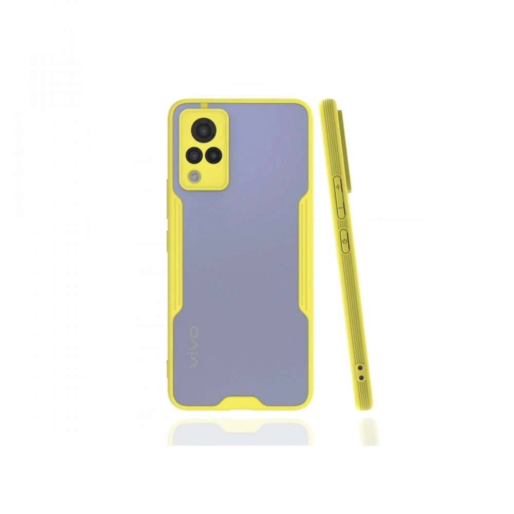 KILIFINI SEÇ - Vivo V21 Kılıf Platin Silikon