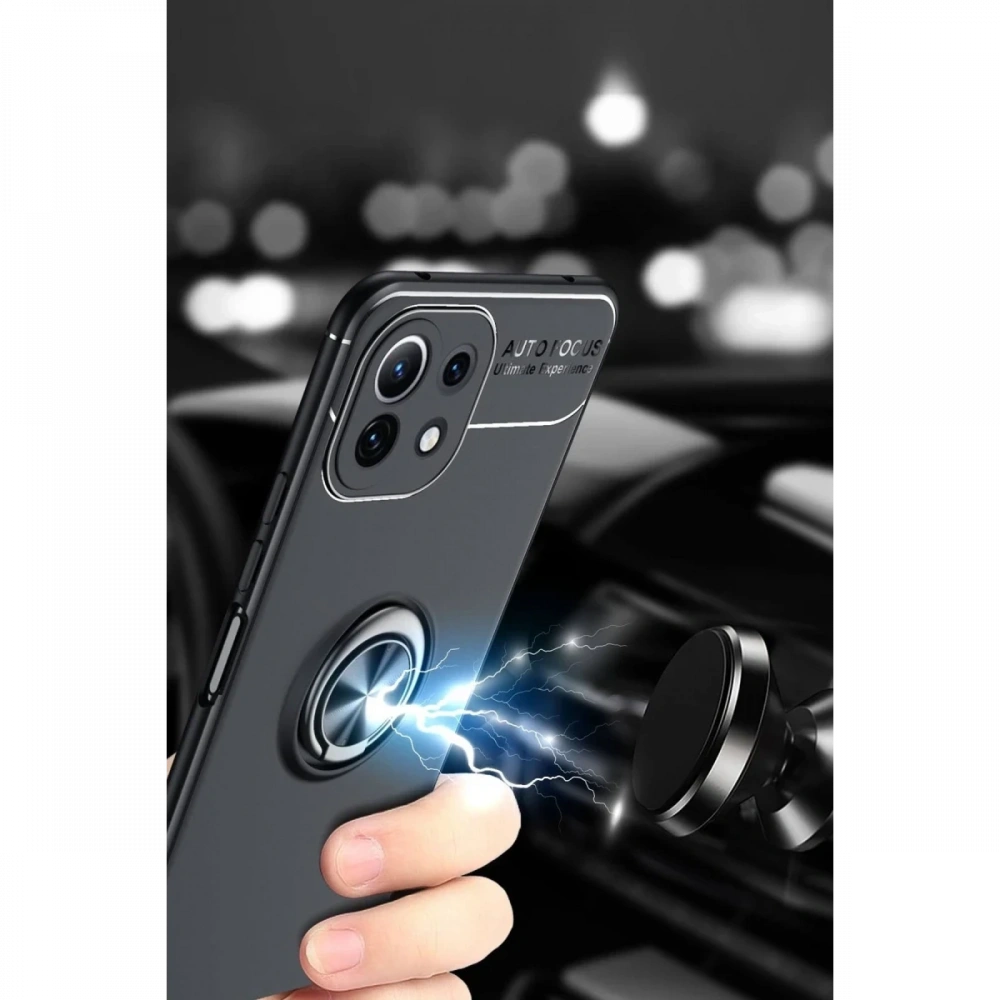 KILIFINI SEÇ - Xiaomi Mİ 11 Lite Kılıf Range Yüzüklü Silikon