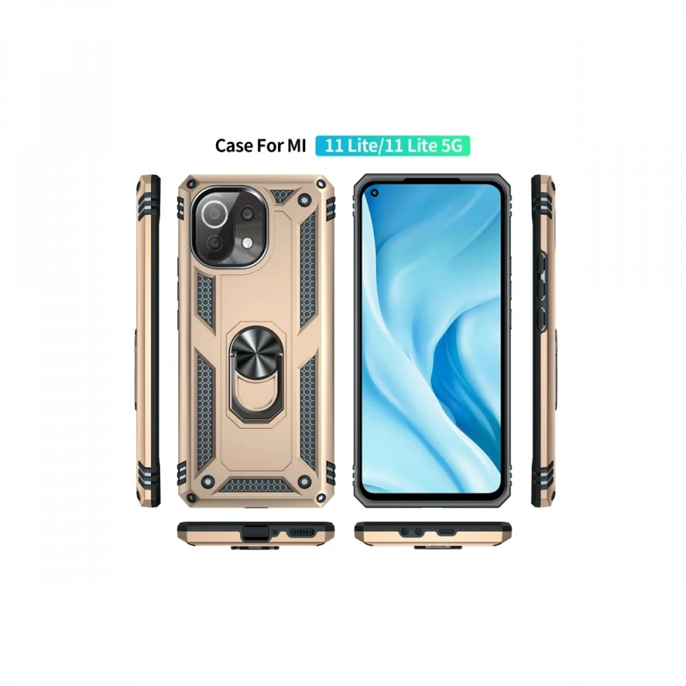 KILIFINI SEÇ - Xiaomi Mİ 11 Lite Kılıf Sofya Yüzüklü Silikon Kapak