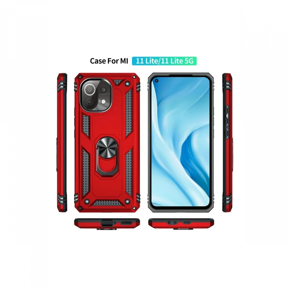 KILIFINI SEÇ - Xiaomi Mİ 11 Lite Kılıf Sofya Yüzüklü Silikon Kapak