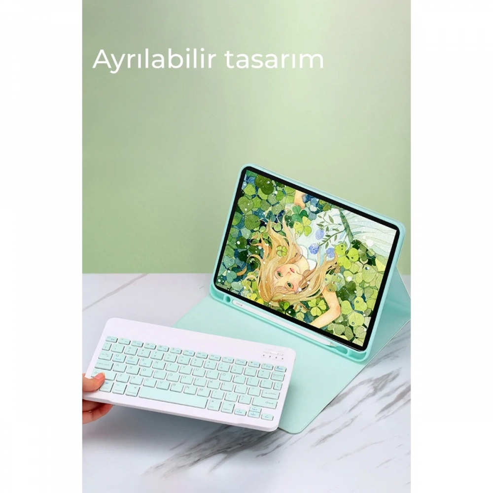Newface Xiaomi Pad 6 Kılıf KC01 Smart Klavyeli Tablet Kılıfı