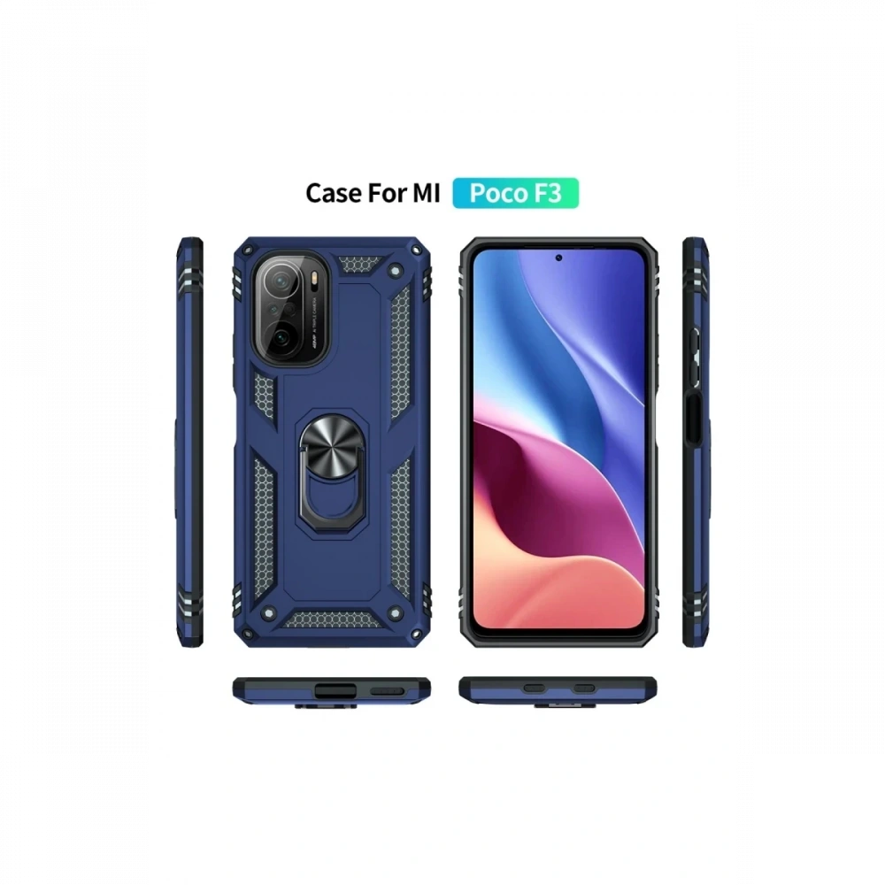 KILIFINI SEÇ - Xiaomi Poco F3 Kılıf Sofya Yüzüklü Silikon Kapak