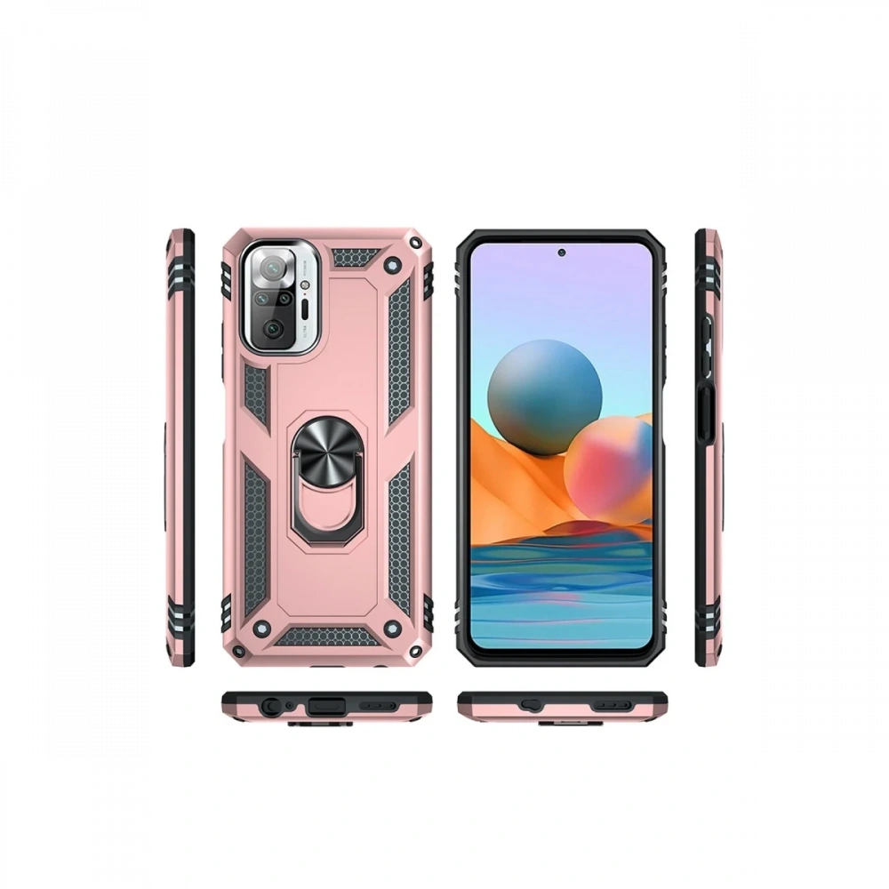 KILIFINI SEÇ - Xiaomi Redmi Note 10 Pro Kılıf Sofya Yüzüklü Silikon Kapak