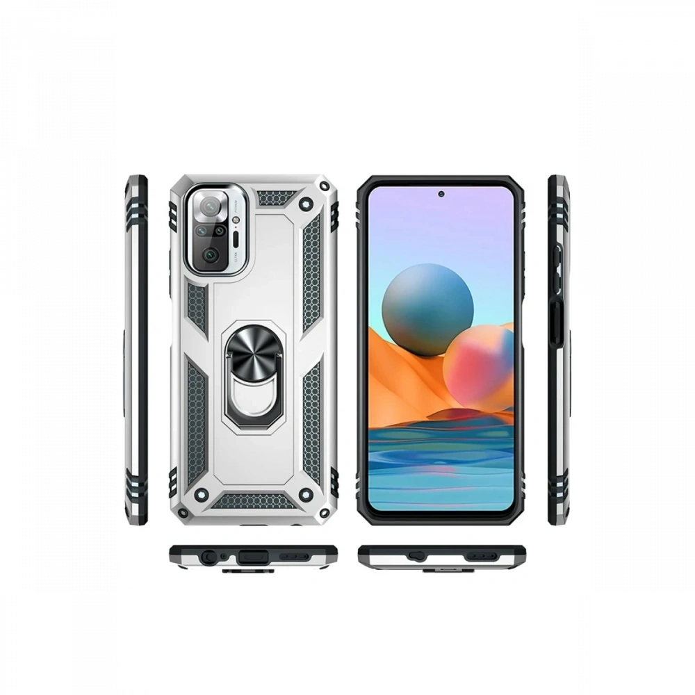 KILIFINI SEÇ - Xiaomi Redmi Note 10 Pro Kılıf Sofya Yüzüklü Silikon Kapak