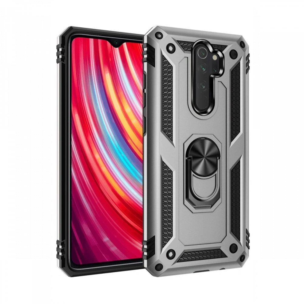 Newface Xiaomi Redmi Note 8 Pro Kılıf Sofya Yüzüklü Silikon Kapak