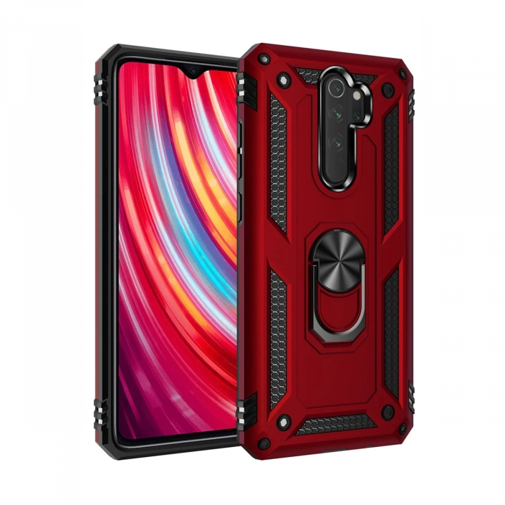 Newface Xiaomi Redmi Note 8 Pro Kılıf Sofya Yüzüklü Silikon Kapak