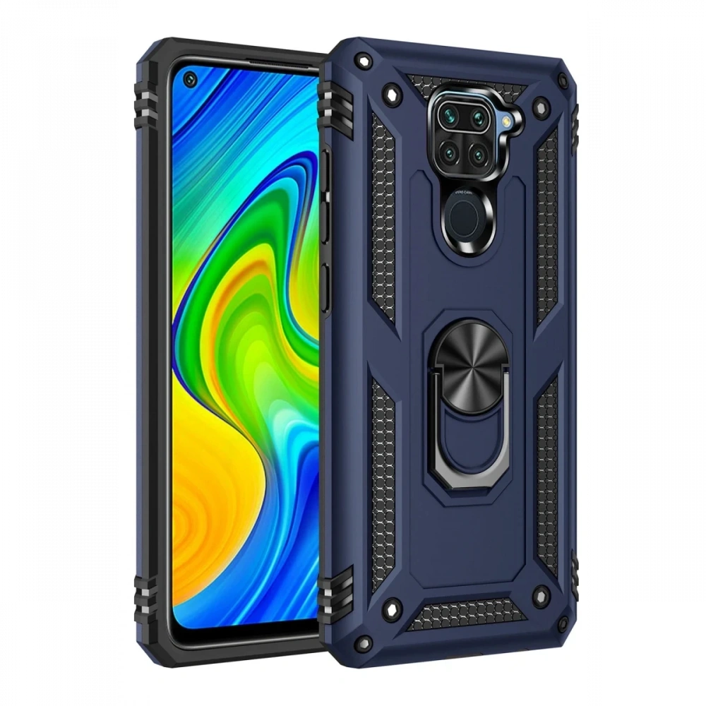 Newface Xiaomi Redmi Note 9 Kılıf Sofya Yüzüklü Silikon Kapak