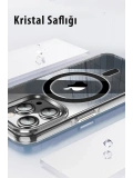 Joko Apple iPhone 14 Pro Kılıf Crystal Magsafe Kapak - Siyah
