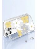 Joko Apple iPhone 14 Pro Max Floral Magsafe Kapak - Pembe