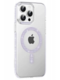 Joko Apple iPhone 14 Pro Max Move Taşlı Magsafe Kapak - Lila