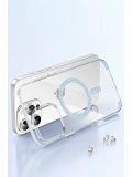 Joko Apple iPhone 14 Pro Max Move Taşlı Magsafe Kapak - Natural Grey