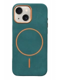 Joko Apple iPhone 15 Luno Deri Magsafe Kapak - Yeşil