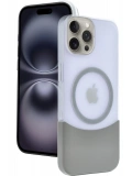 Joko Apple iPhone 15 Pro Max Velar Magsafe Kapak - Natural Grey