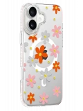 Joko Apple iPhone 16 Floral Magsafe Kapak - Turuncu