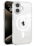Joko Apple iPhone 16 Gleam PC Sert Magsafe Kılıf - Şeffaf