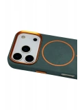 Joko Apple iPhone 17 Pro Max Luno Deri Magsafe Kapak - Yeşil
