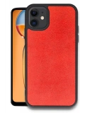Newface Apple iPhone 11 Kılıf Aras Deri Kapak - Kırmızı