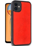 Newface Apple iPhone 11 Kılıf Aras Deri Kapak - Kırmızı