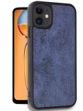 Newface Apple iPhone 11 Kılıf Aras Deri Kapak - Lacivert