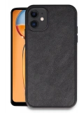 Newface Apple iPhone 11 Kılıf Aras Deri Kapak - Siyah