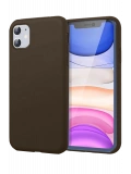Newface Apple iPhone 11 Kılıf First Silikon - Kahverengi