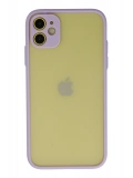 Newface Apple iPhone 11 Kılıf Montreal Silikon Kapak - Mor